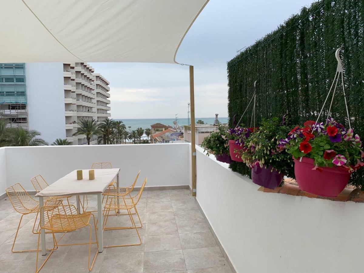 Lujoso Duplex En La Playa Con Vistas Al Mar Apartment Torremolinos Bagian luar foto